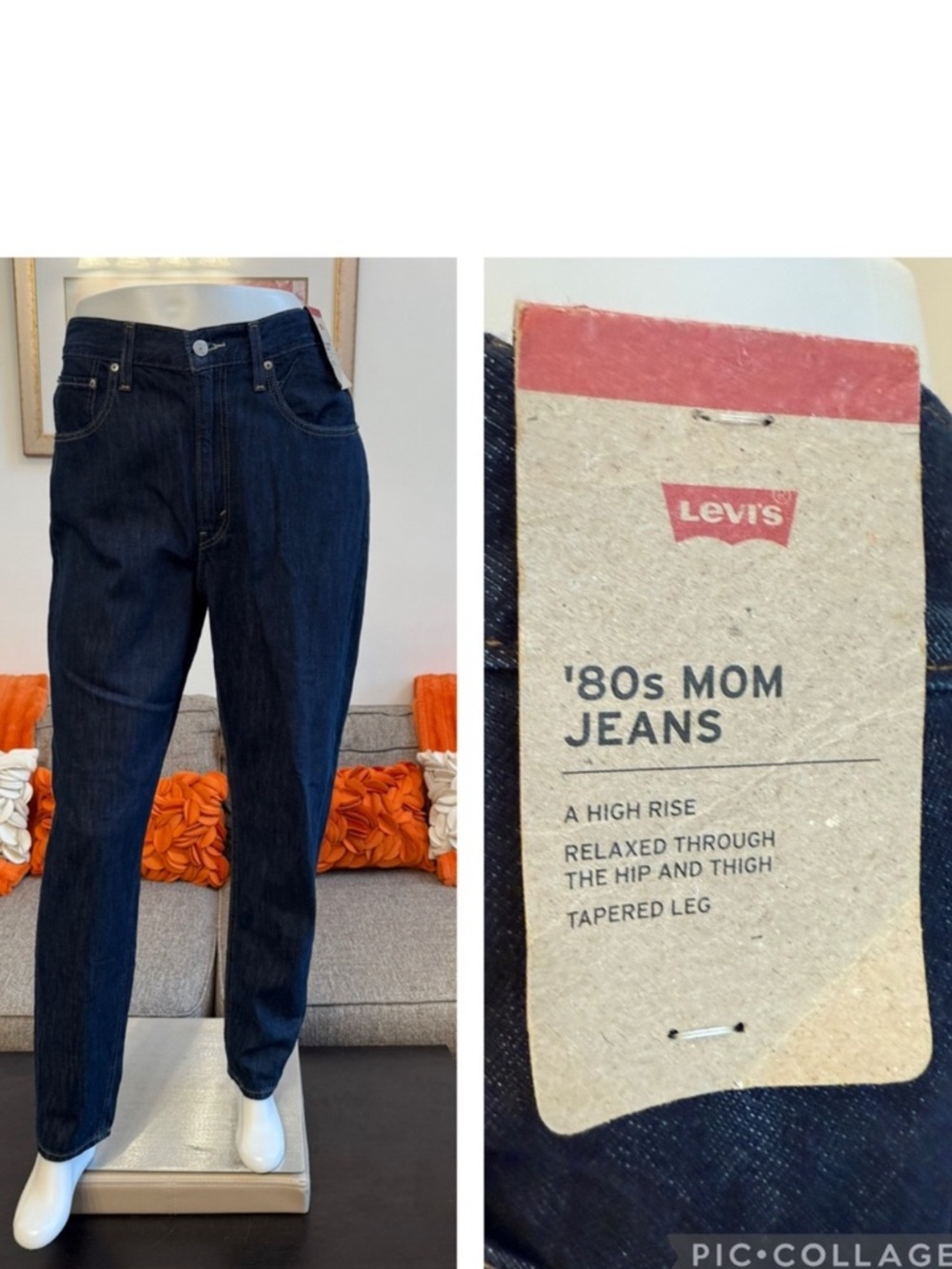 ❣️🆕Levi’s 8OS Mom High Rise Dark Wash Jeans❣️